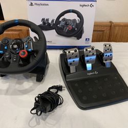 Logitech Driving Force G29 Gaming Racing Wheel With Pedals For PS3-PS5 & PC