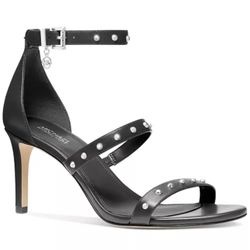 Michael Kors Studded Black Strappy Sandals – Size 9.5