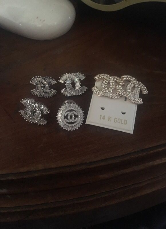 Chanel Crystal CC Chain Drop Earrings - Janet Mandell