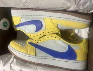 NEW 2024 AIR JORDAN 1 RETRO LOW “Canary Travis Scott” Sz10m