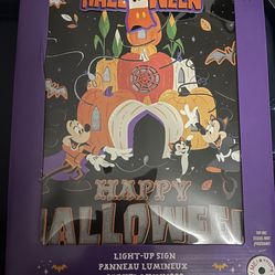 Disney Happy Halloween Light-up Sign