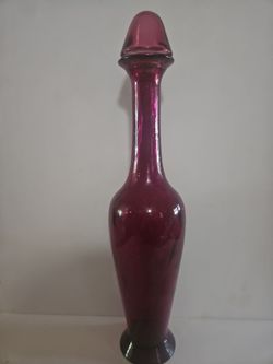 Pier 1 Genie Bottle Decanter  - Made in Spain - 19"