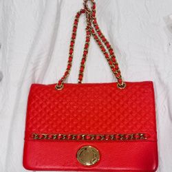 Great Bodhi Quilted Leather Turnlock  Convertible Tanggo Red Crossbody $298