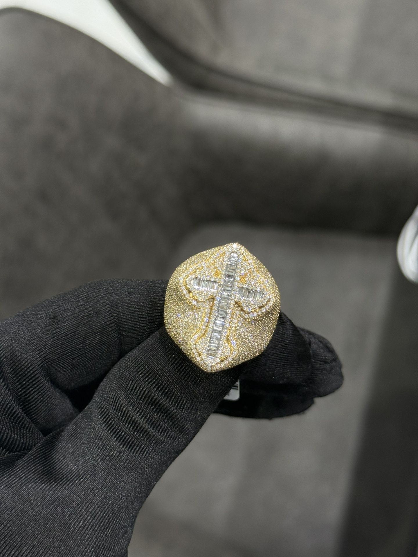 Flooded Yellow Cross Ring