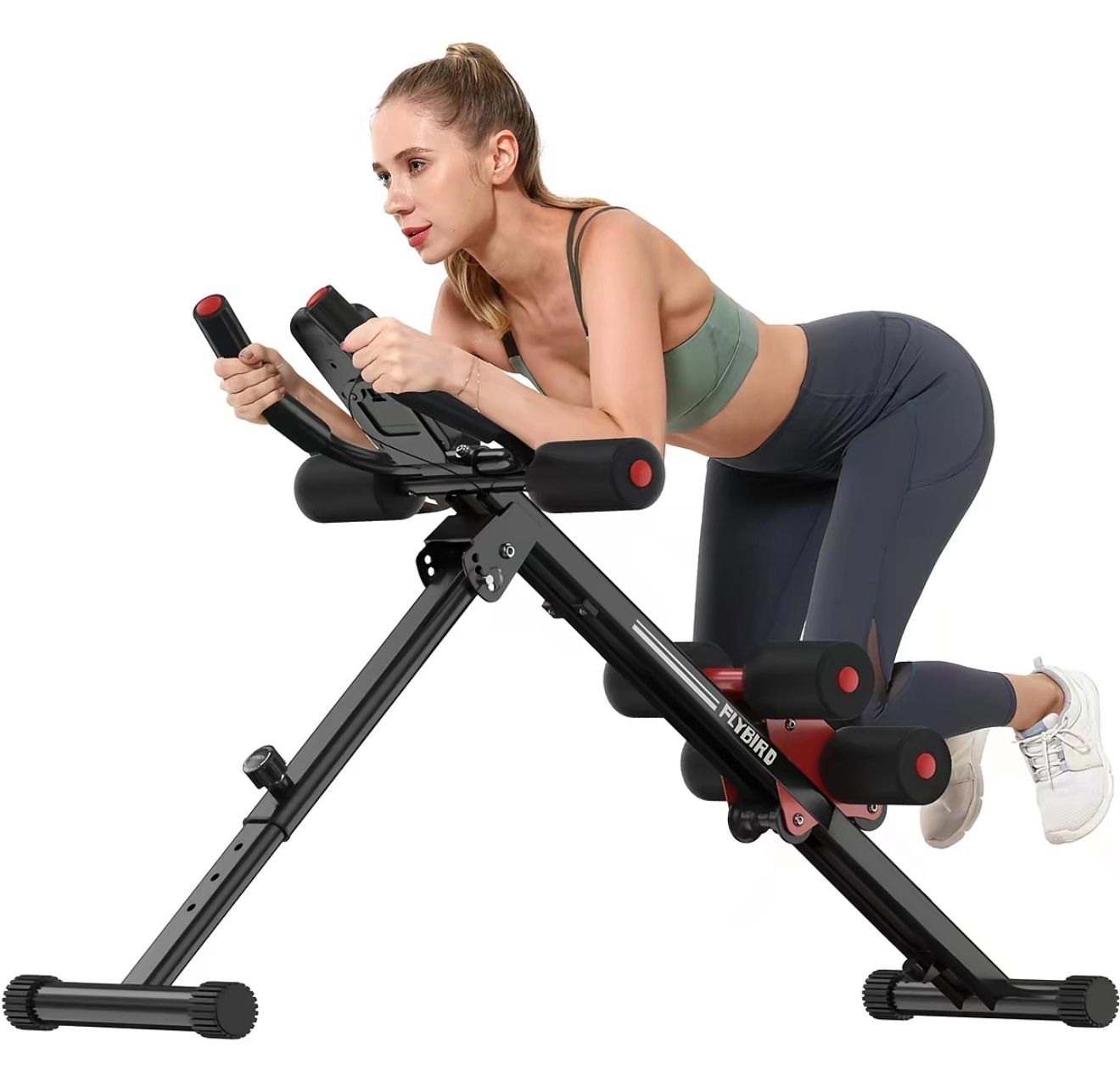 FLYBIRD Ab Workout Equipment, Adjustable Ab Machine