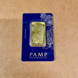 1oz Gold Bar PAMP Swiss Made Suisse One Ounce Fine Gold Bullion