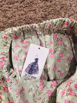 Sage green Floral Women’s Skirt
