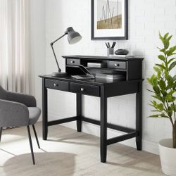 Desk & Hutch Set Black
