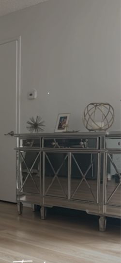 Mirror TV Console