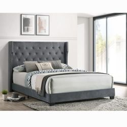 KING BED FRAME NO MATTRESS 