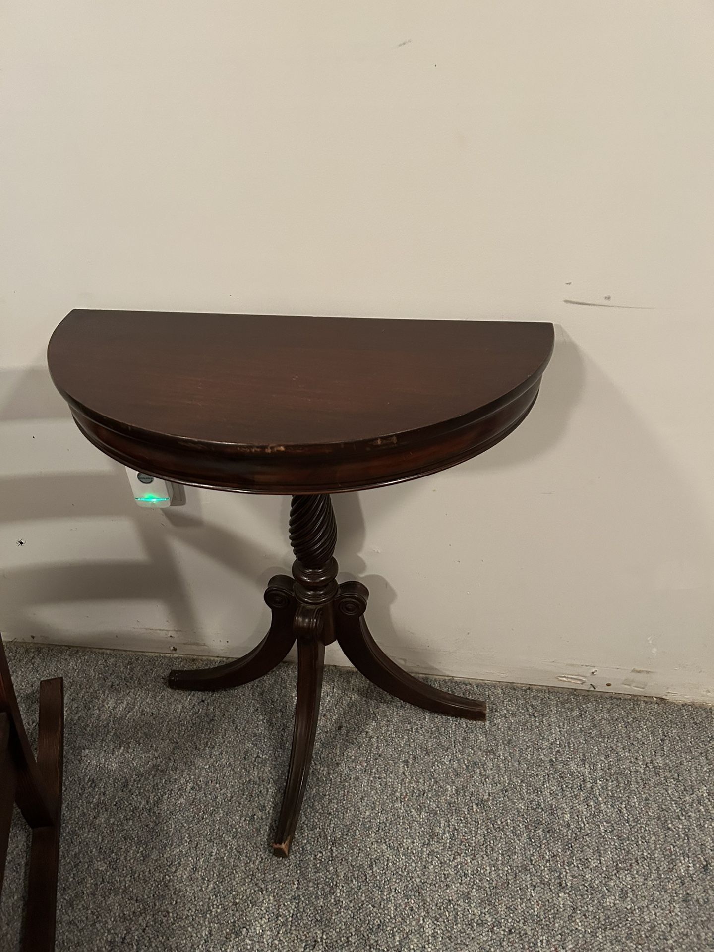 Half Moon Mahogany Table