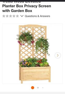 New in box trellis planter