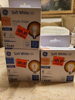 GE Soft White LED 4w & 5.5W