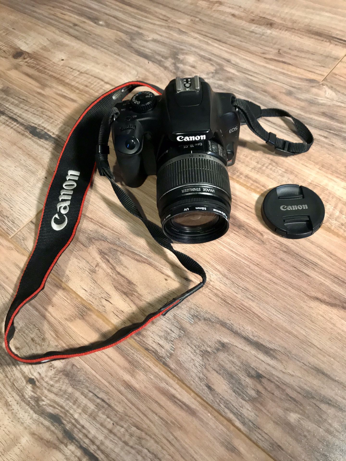 Canon Rebel XS DSLR Camera with EF-S 18-55mm f/3.5-5.6 IS Lens