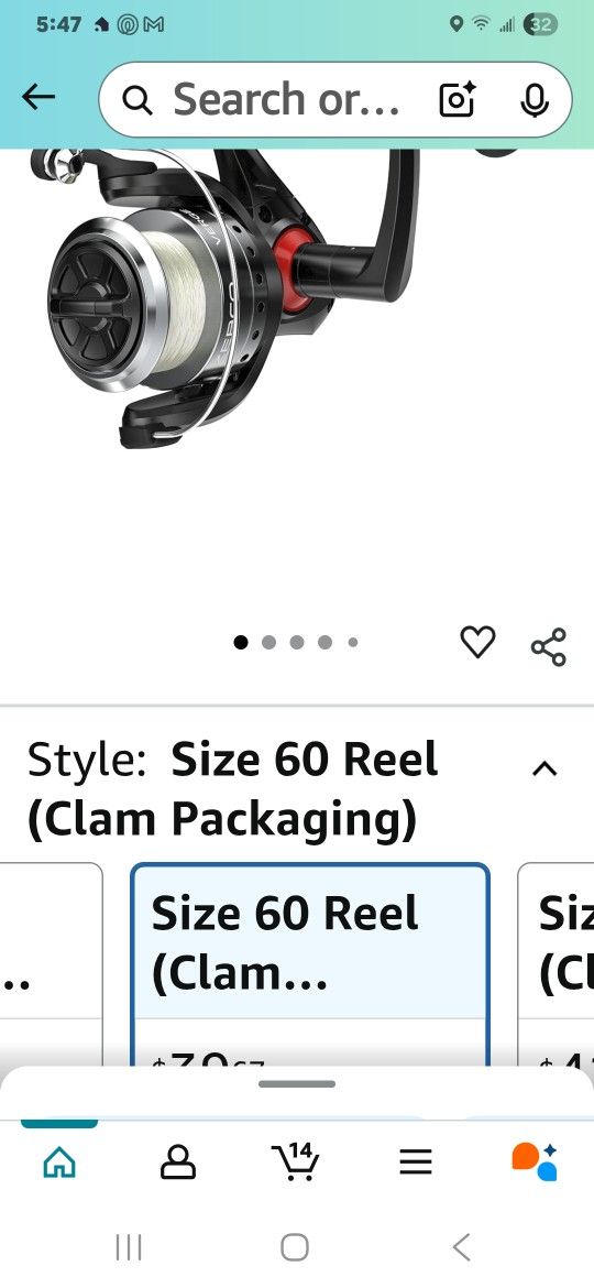 Zebco Verge Size 60