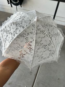 White Lace Decorative Umbrella