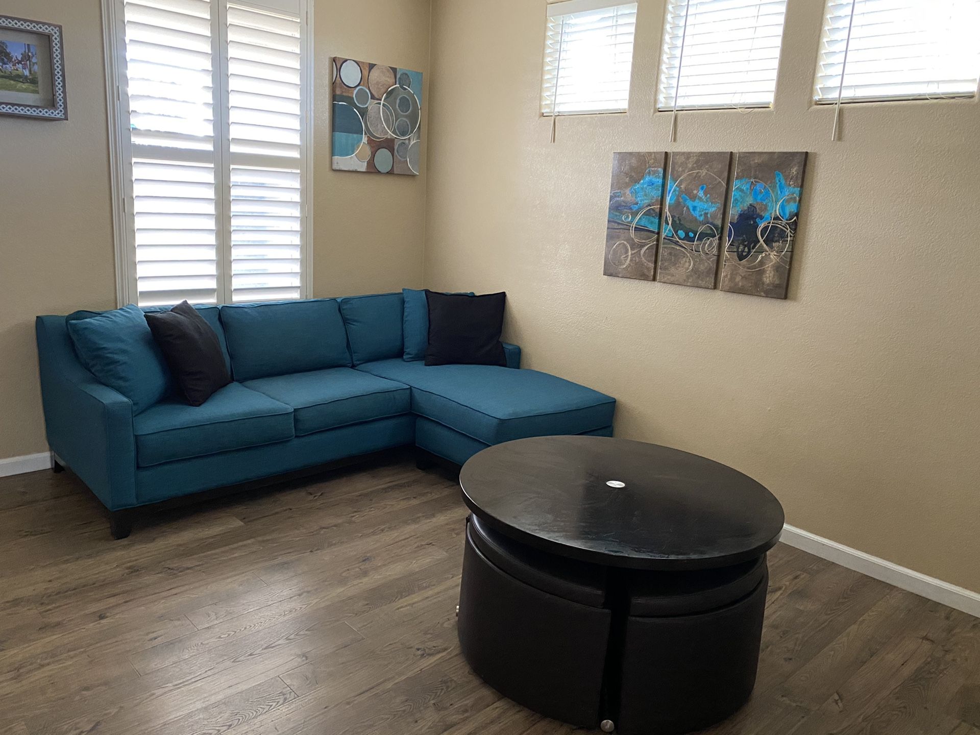 Macy’s sofa & Macy’s Adjustable height coffee table for Sale in Elk