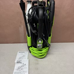 Greenworks 1900-PS| 1.2-GPM Cold Water Electric Pressure washer with 3 Spray Tips
