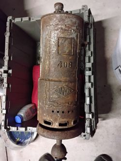 Antique sands side-arm water heater early 1900s
