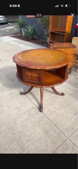 Antiques, solid wood side table