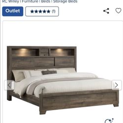 King Size Bed Brand New In Box. 599$ With New Mattress