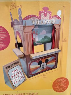 Mickey Mouse Puppet Theater In Box