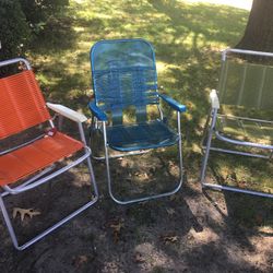 Heavy duty fold up lawn chairs only $15 each firm