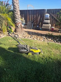 Ryobi lawn mover and trimmer
