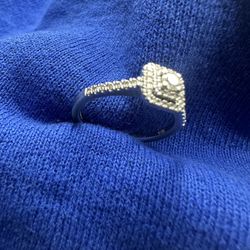 14kt White gold & Diamond Enganement Ring 