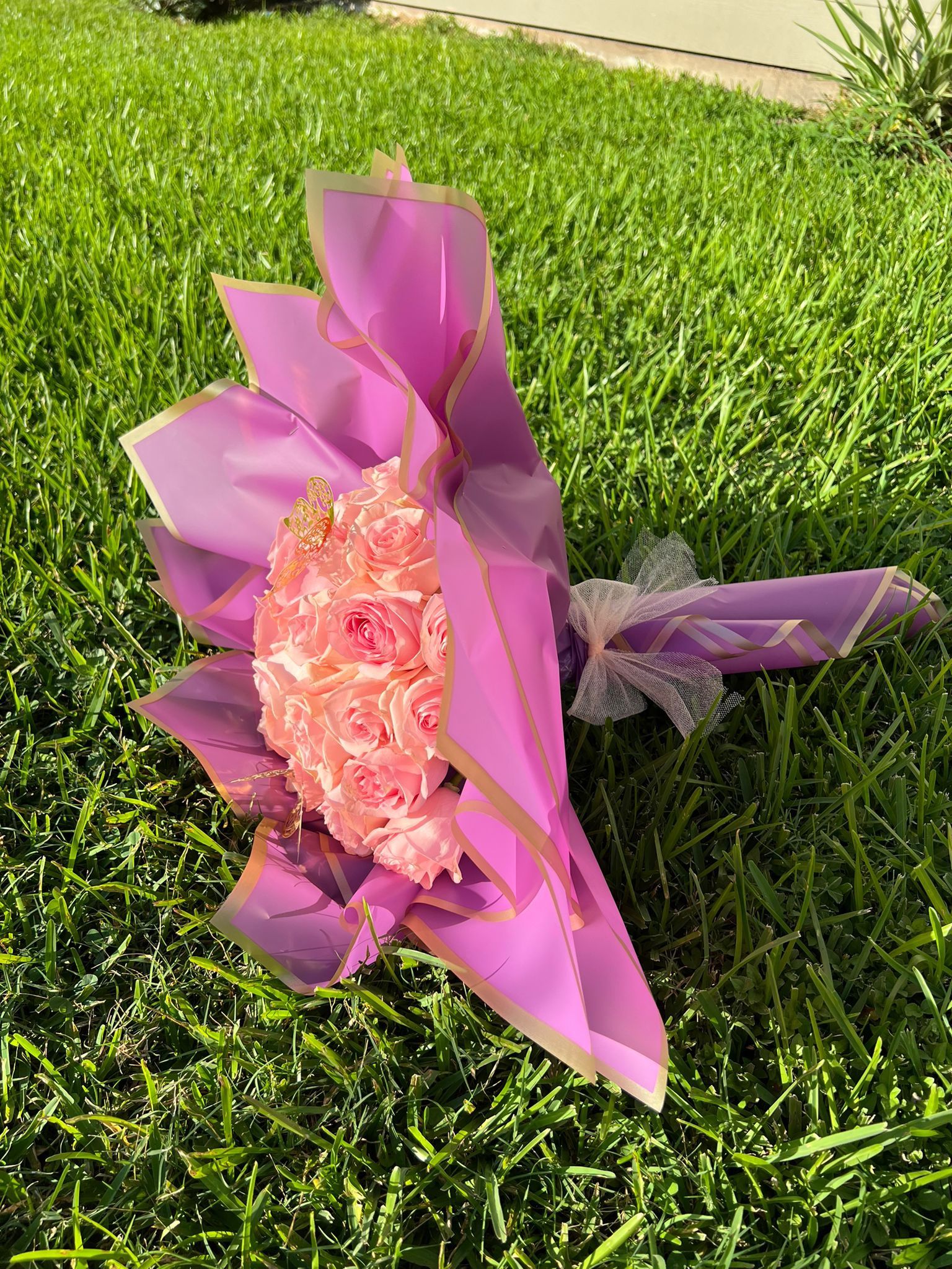 Ramo Buchon/flowers Bouquet/ Arreglo De Rosas 