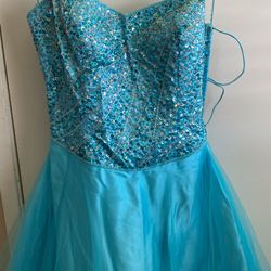 Turquoise Long Gown Size 12