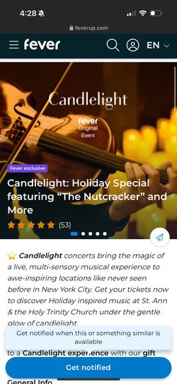 Candlelight By Fever Nutcracker Performance TONIGHT