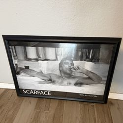 Scarface Tony Montana Bathtub Framed Poster