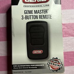 🚪 **Brand New Genie Master 3-Button Garage Door Remote** 🚪