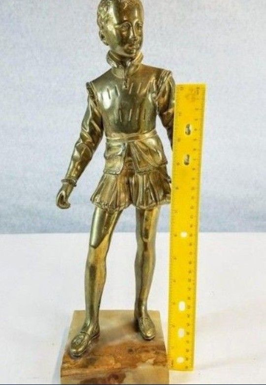 King Brass Statue