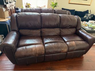Brown Leather Reclining Couches