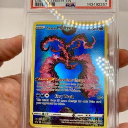 GALARIAN MOLTRES CROWN ZENITH TIN POKEMON SWSH BLACK STAR PROMO 2023 284 PSA 8