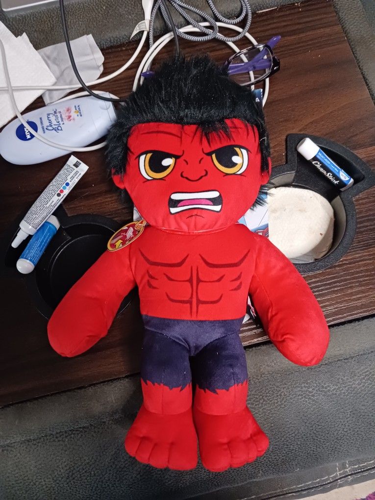 Talking Red Hulk Plush
