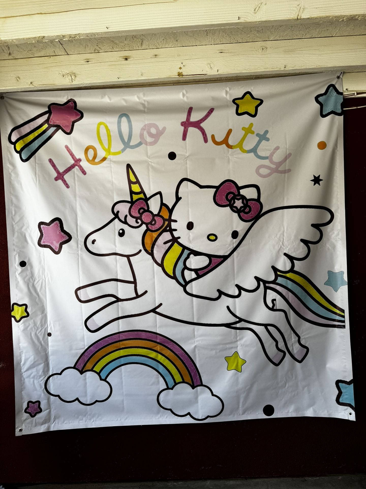 Hello Kitty unicorn banner
