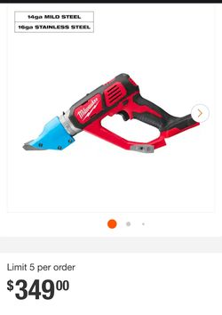 Milwaukee  double cut metal sher