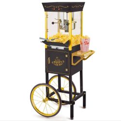 Movie Time Popcorn Machine Cart