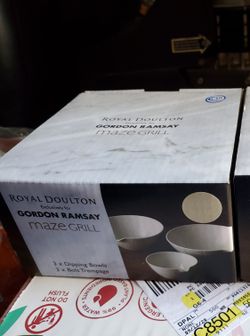 New Gordon Ramsay Dipping Bowls Set 