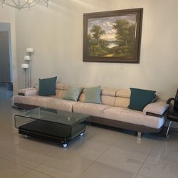 Two Piece Sofa Seat And Table $700