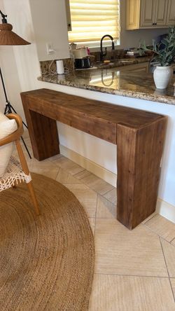 Wood Console Table