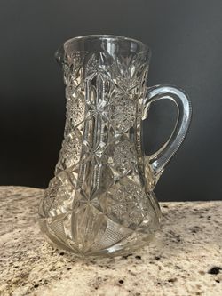 Lead Crystal Pitcher 