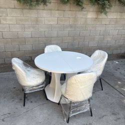 dining table with chairs