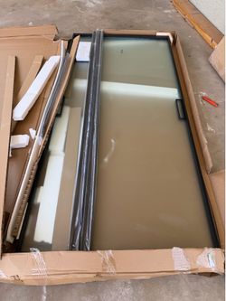 Large shower door