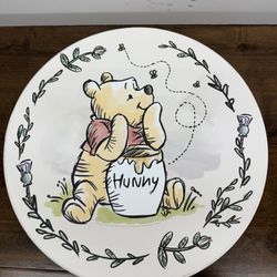 Disney Winnie the Pooh Round Wall Art – 16” “Hunny Pot” Design