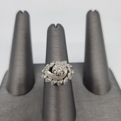14kt White Gold Diamond Ring 