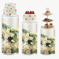 Clear Acrylic Cake Stands 